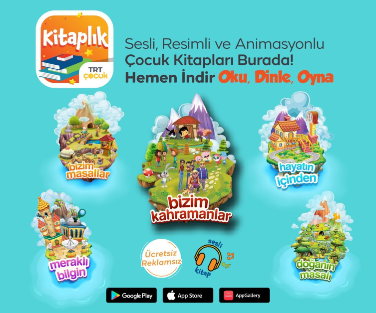 Çocuklar için ara tatil etkinlikleri TRT mobil uygulamalarında